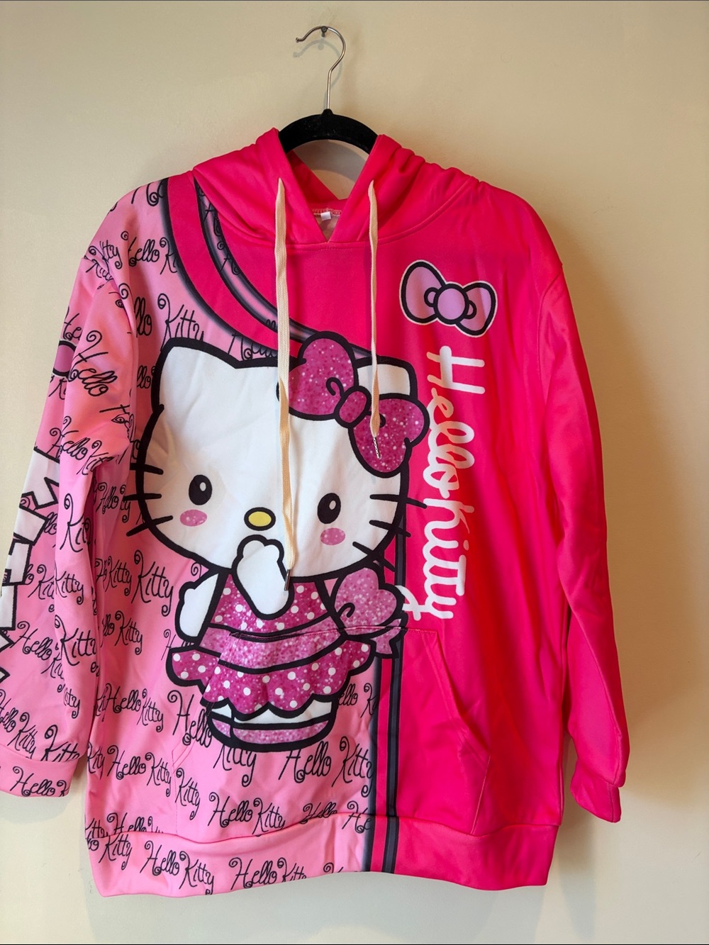 Hello Kitty Pink Hooded Pullover